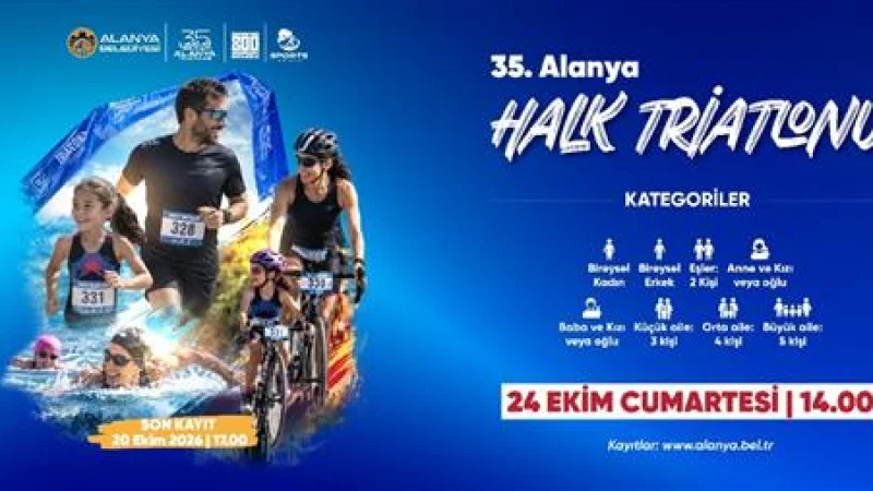 Alanya'da 35. Halk Triatlonu İçin Geri Sayım Başladı