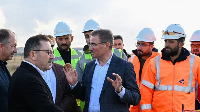 Erzurum'da Yeni Stadyum İnşaatında İnceleme