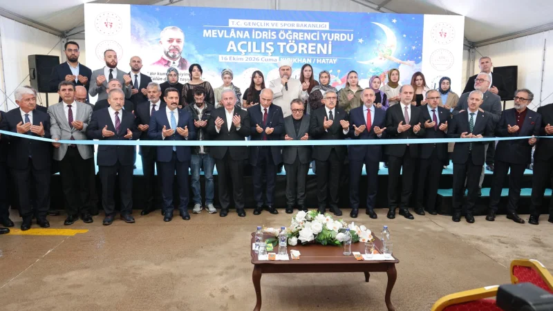 Kırıkhan'da 198 Öğrenci Kapasiteli Mevlânâ İdris Kız Öğrenci Yurdu Açıldı