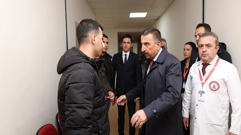 Zonguldak Valisi Hacıbektaşoğlu'ndan Yaralı Jandarma Personeline Ziyaret