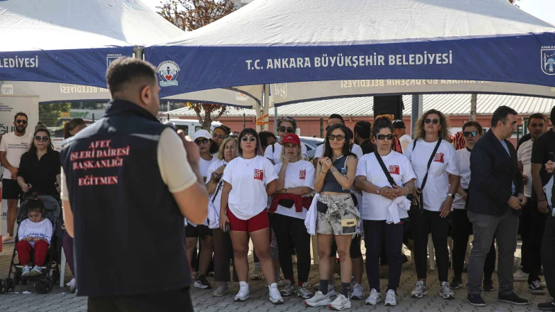 Ankara'da Afet Farkındalık Koşusu Düzenlendi