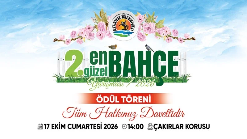 Atakum'da En Güzel Bahçe Yarışması'nın Finalistleri Ödüllerini Alıyor