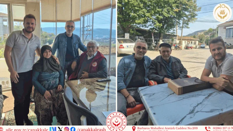 Çanakkale'de Şehit Ailelerine ve Yakınlarına Ziyaret Gerçekleştirildi