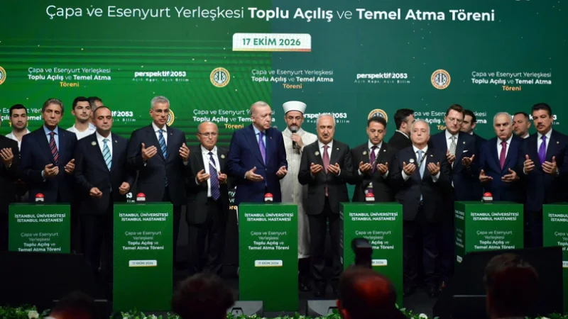 İstanbul Üniversitesi Çapa Yerleşkesi’nde Toplu Temel Atma ve Açılış Töreni Gerçekleştirildi