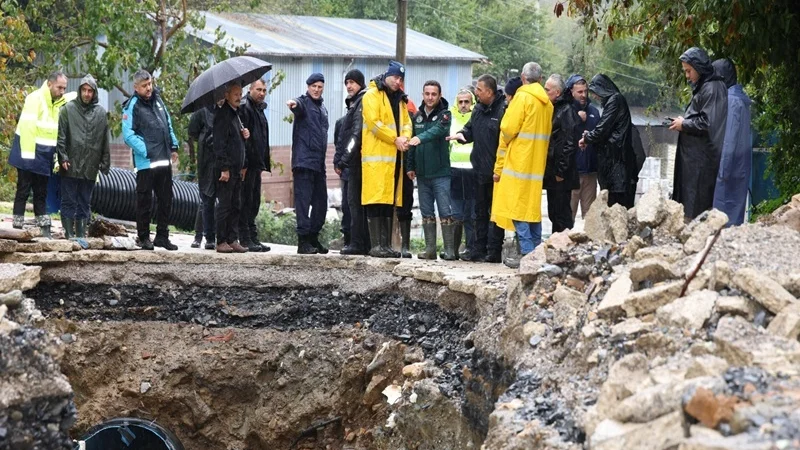 Zonguldak'ta Kuvvetli Yağış ve Fırtına Sonrası Sahada İnceleme