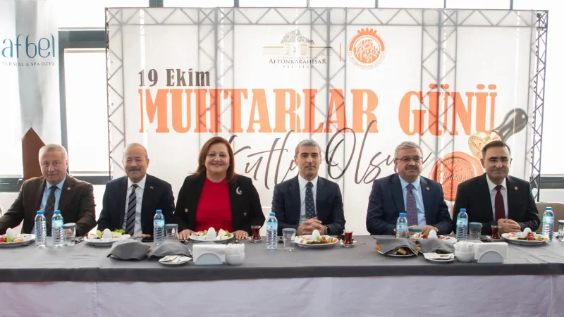 Afyonkarahisar'da 19 Ekim Muhtarlar Günü Kutlama Programı Düzenlendi