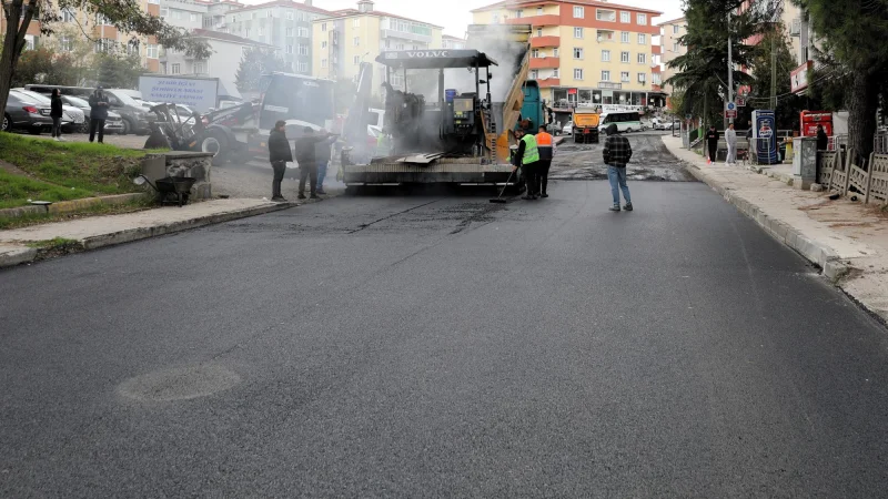 Çerkezköy'de Nazan Sokak Asfaltla Yenilendi