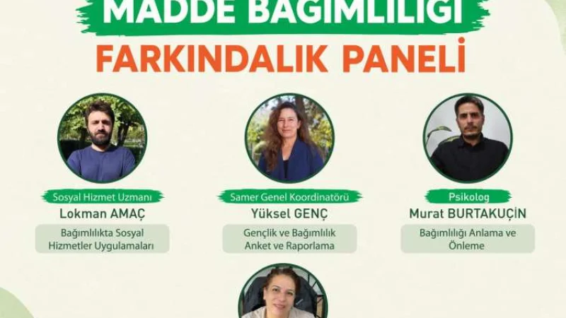 Çınar'da Madde Bağımlılığı Farkındalık Paneli Düzenlenecek
