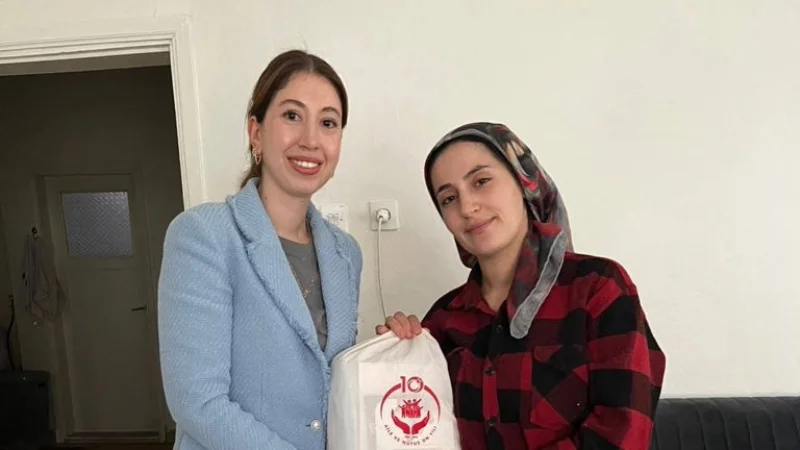 Çorum'da Hayat Bağı Projesi Kapsamında Aileye Ziyaret