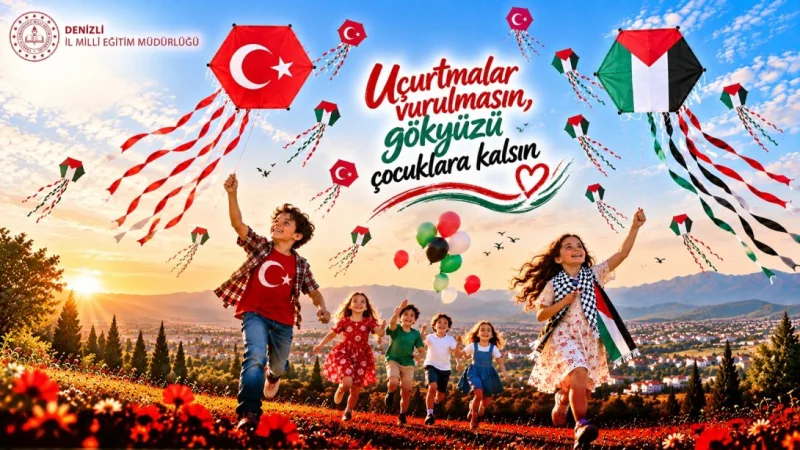 Denizli'de Öğrenciler Barış İçin Uçurtma Uçuracak