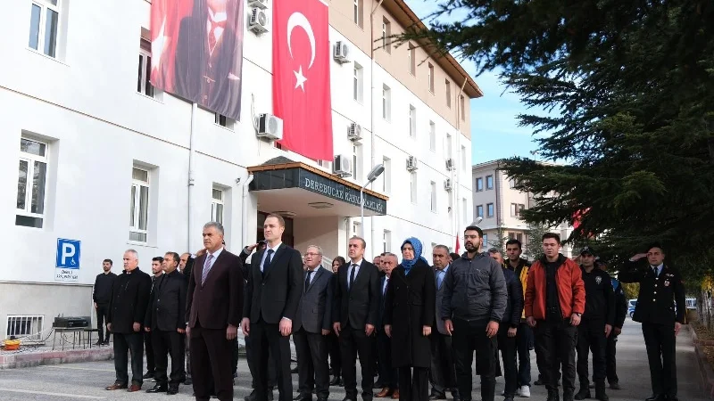 Derebucak'ta Gazi Mustafa Kemal Atatürk'ün Anma Yıl Dönümü Törenlerle Gerçekleştirildi