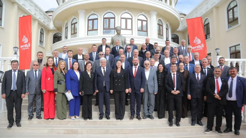 Edirne'de 19 Ekim Muhtarlar Günü Dolayısıyla Tören ve Program Düzenlendi