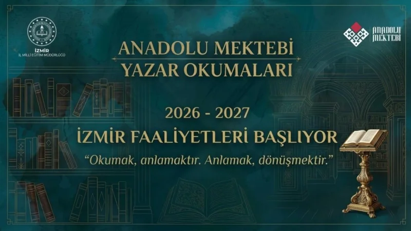 İzmir'de Anadolu Mektebi Yazar Okumaları Projesi Yeni Döneme Başlıyor