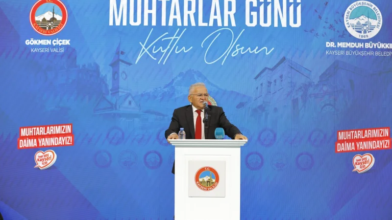 Kayseri'de 19 Ekim Muhtarlar Günü Dolayısıyla Program Düzenlendi