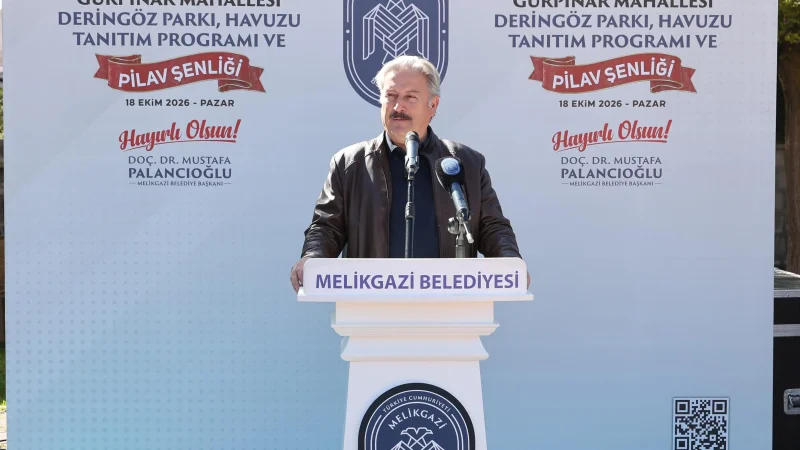 Kayseri'nin Melikgazi İlçesinde Deringöz Parkı ve Havuzu Hizmete Açıldı