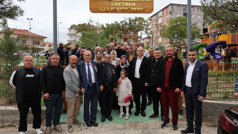 Kırıkkale'de Öğretmen Rıza Elitok Parkı Törenle Hizmete Açıldı
