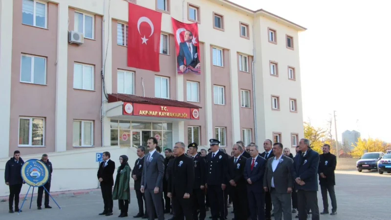 Kırşehir Akpınar'da 10 Kasım Atatürk'ü Anma Günü Törenlerle Gerçekleştirildi