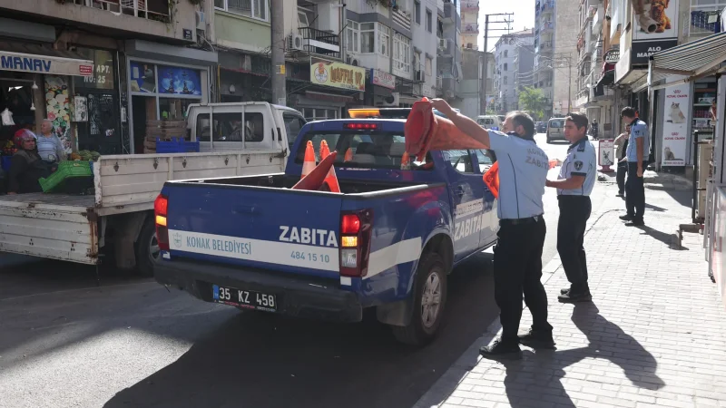 Konak'ta Kaldırım ve Yol İşgallerine Yönelik Denetimler Sıklaştırıldı