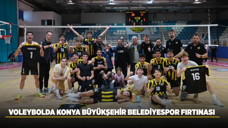 Konya Büyükşehir Belediyespor Voleybol Takımı Liderliğini Sürdürdü
