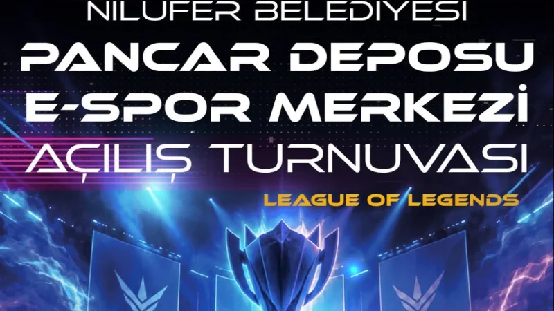 Nilüfer'de Yeni E-Spor Merkezi Ödüllü Turnuvayla Açılıyor