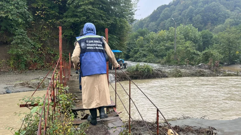Sakarya'da Sel Felaketi Sonrası Hasar Tespit Çalışmaları Sürüyor