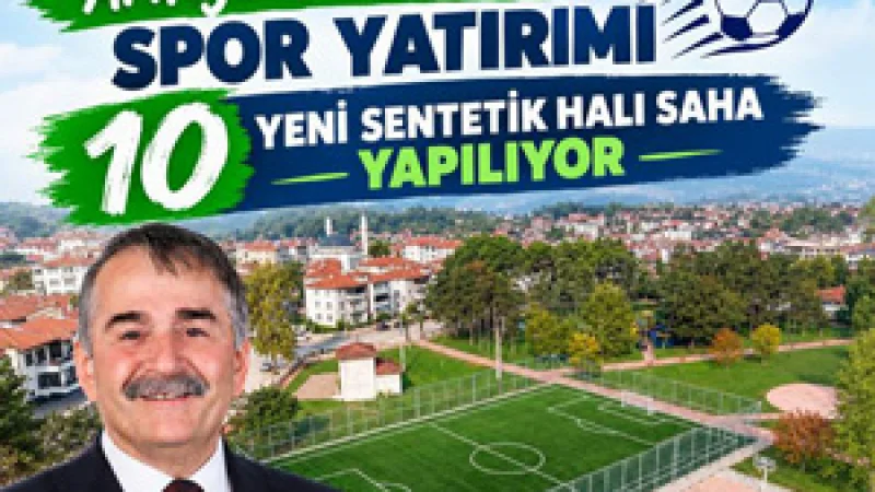 Sakarya'nın Arifiye İlçesinde 10 Yeni Sentetik Halı Saha İçin Çalışmalar Başladı