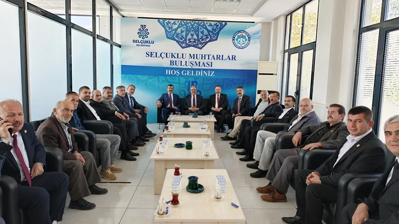 Selçuklu Kaymakamı Ali Candan, 19 Ekim Muhtarlar Günü'nde Muhtarlarla Buluştu