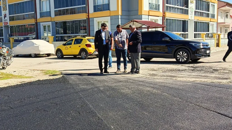 Senirkent'te Doğalgaz Sonrası Asfalt Çalışmaları İncelendi
