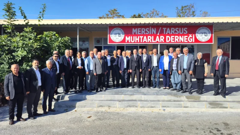Tarsus Kaymakamı Akyüz'den Muhtarlar Günü Ziyareti