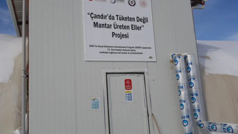 Yozgat Çandır'da Entegre Mantar Üretim Tesisi Faaliyete Girdi