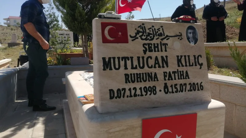 Balâ'da 15 Temmuz Şehidi Mutlu Can Kılıç Kabri Başında Anıldı