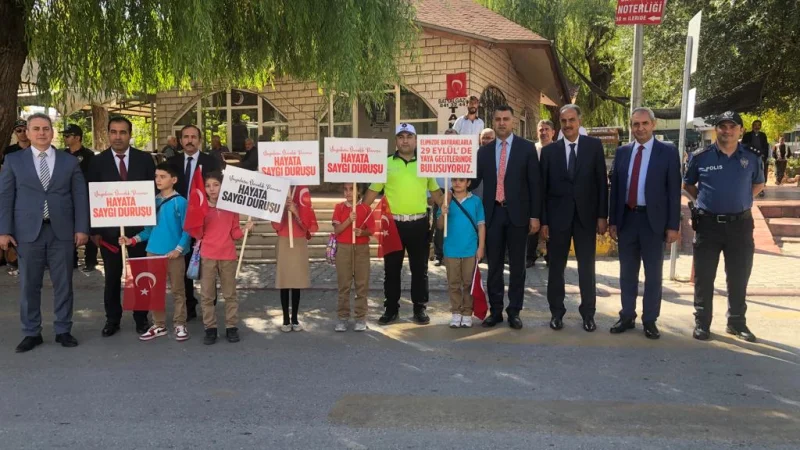 Battalgazi'de 'Yayalara Öncelik Duruşu, Hayata Saygı Duruşu' Farkındalık Etkinliği
