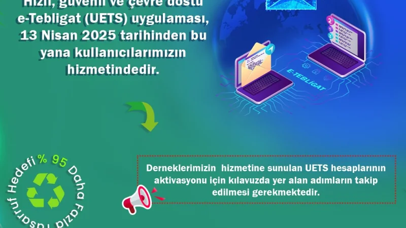 Bayburt'ta Dernekler İçin e-Tebligat (UETS) Zorunluluğu Hatırlatması