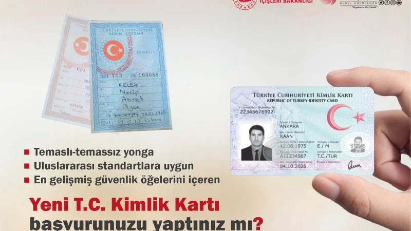 Çarşıbaşı Kaymakamlığı'ndan T.C. Kimlik Kartı Uyarısı