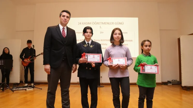 Çayeli'nde 24 Kasım Öğretmenler Günü Coşkuyla Kutlandı