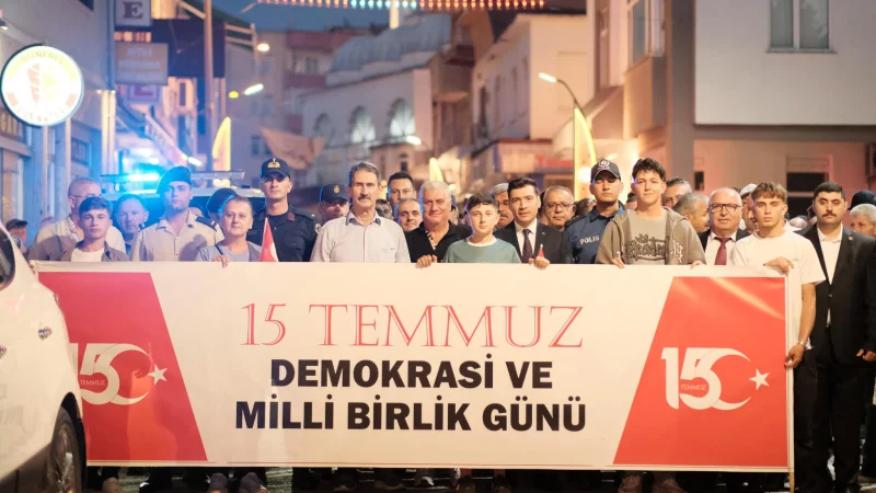 Cide'de 15 Temmuz Demokrasi ve Milli Birlik Günü Anma Programı Düzenlendi