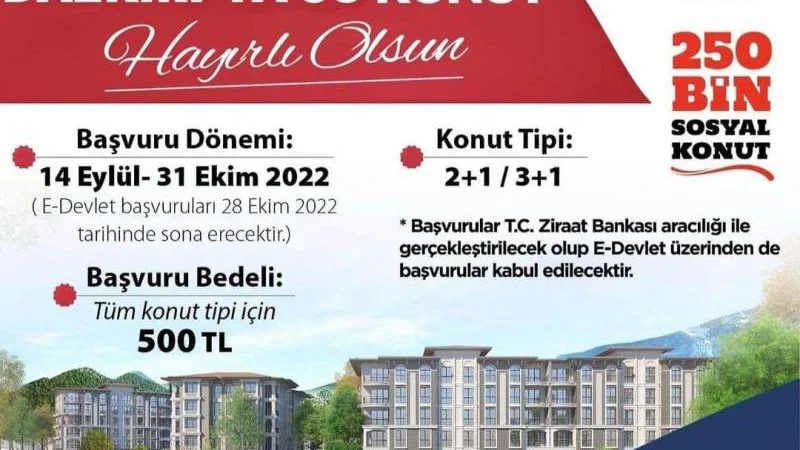 Dazkırı'da 2. Etap Sosyal Konut Projesi İçin Başvuru Süreci Başladı