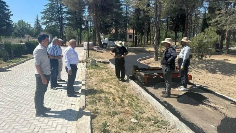Dodurga Millet Bahçesi'nde Yürüyüş Yolu Yenilendi