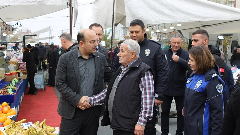 Ergene'de Semt Pazarında Denetim ve Esnaf Ziyareti