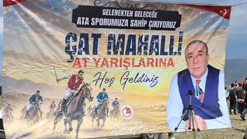 Erzurum Çat'ta 5. Mahalli At Yarışları Coşkuyla Gerçekleştirildi