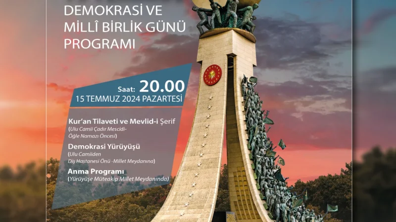 Göksun'da 15 Temmuz Demokrasi ve Millî Birlik Günü Programı Belli Oldu