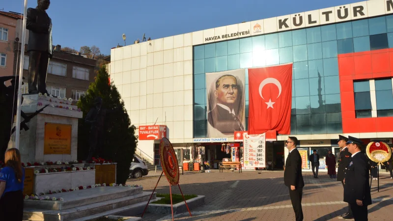 Havza'da 10 Kasım Atatürk'ü Anma Töreni Düzenlendi