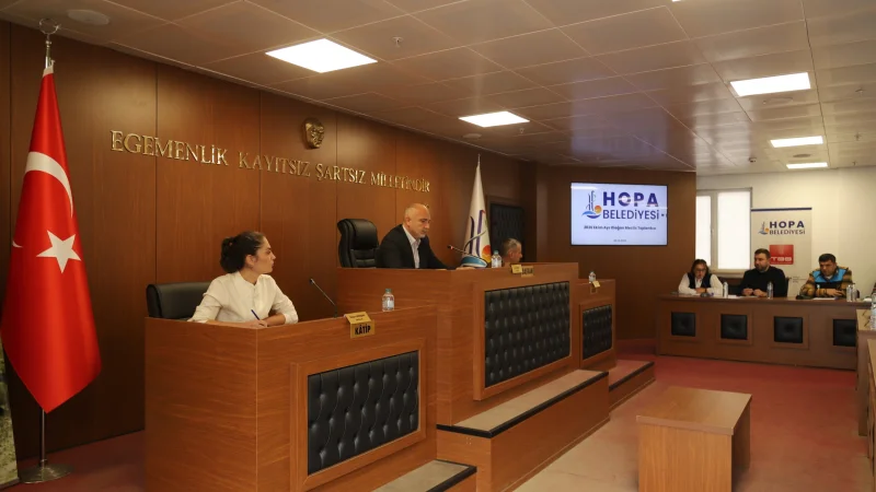 Hopa Belediyesi Ekim Ayı Meclis Toplantısı Gerçekleştirildi