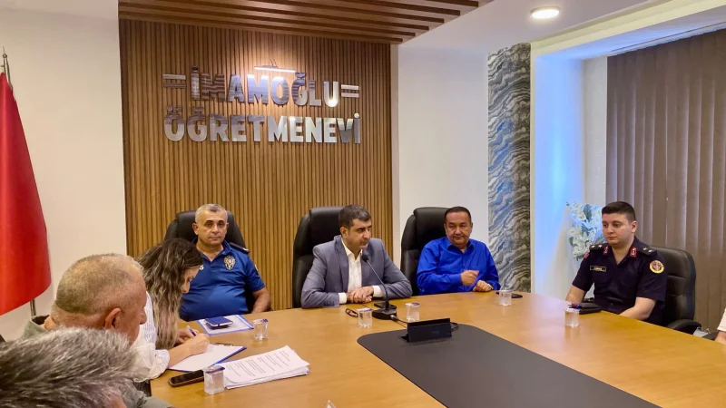 İmamoğlu'nda Okul Güvenliği Toplantısı Gerçekleştirildi
