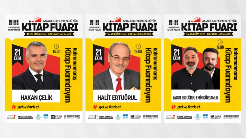 Kahramanmaraş Kitap Fuarı'nda Edebiyat Rüzgarı: Ünlü Yazarlar Okurlarıyla Buluşuyor