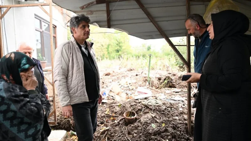 Kartepe'de Afetten Zarar Gören Ailelere Ziyaret
