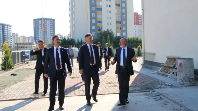 Kayseri'de Hayırsever Desteğiyle Yapımı Tamamlanan Anaokulunda İnceleme