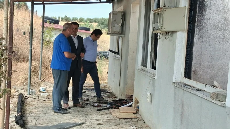 Köprübaşı'nda Şefkat Evleri'nde Çıkan Yangının Ardından İnceleme