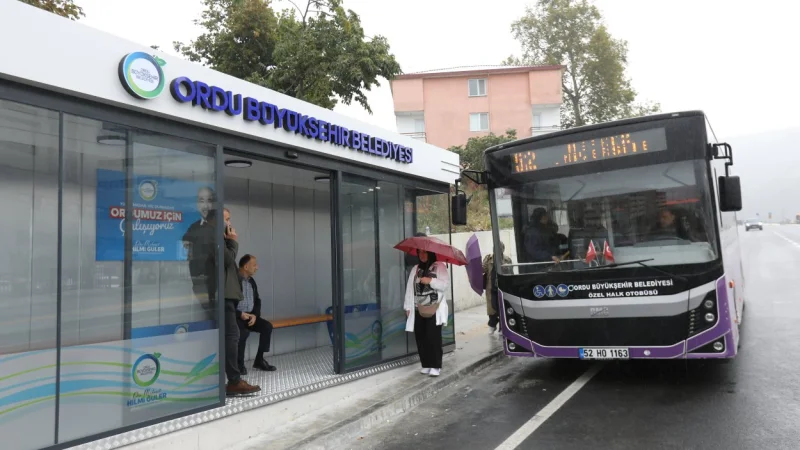 Ordu Şehir Hastanesi’ne Modern Durak ve Kart Dolum Noktası