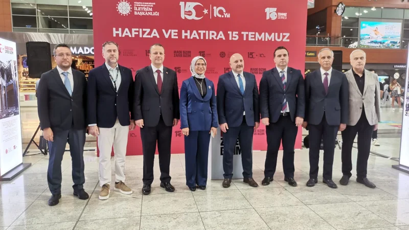 Sabiha Gökçen Havalimanı'nda 'Hafıza ve Hatıra 15 Temmuz' Sergisi Açıldı